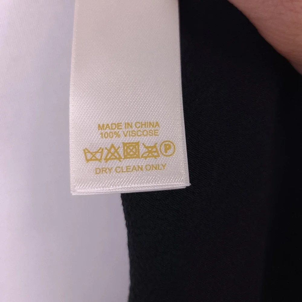 NWT Kate Spade Black Synna Pants Size XS Capri Elastic Waist Cropped - Picture 7 of 8